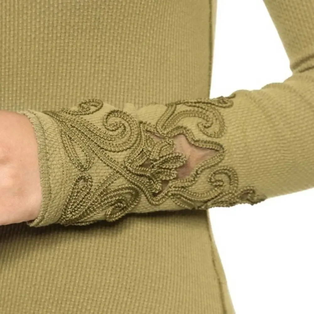 Free People Masquerade Cuff Long-Sleeve Thermal Tee